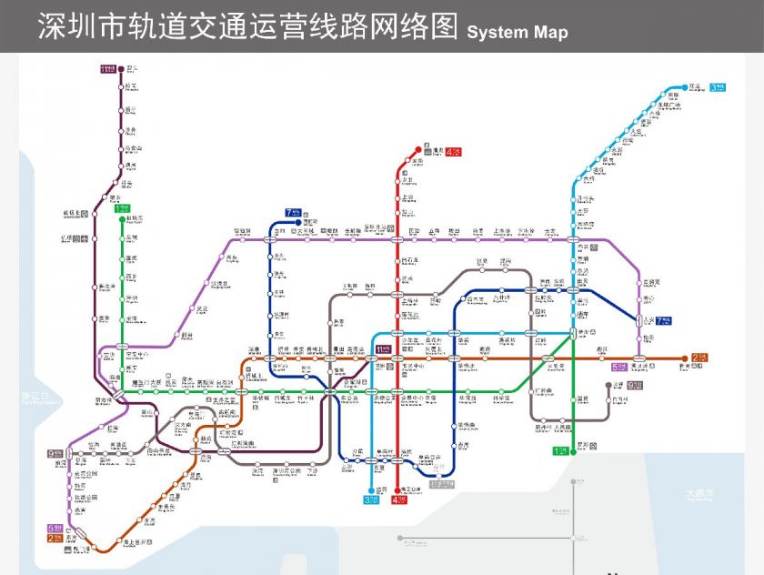 深圳地铁最新版线路图全景概览