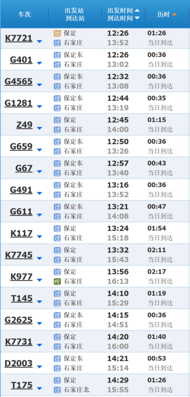 石家庄列车时刻表全面解析