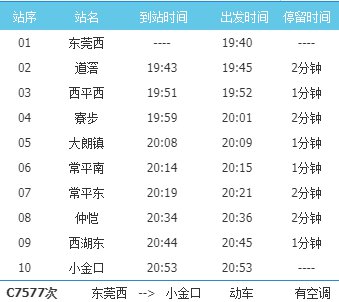 莞惠城轨最新时刻表，珠三角交通枢纽连接线路